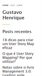 Mobile Screenshot of gustavohenrique.net